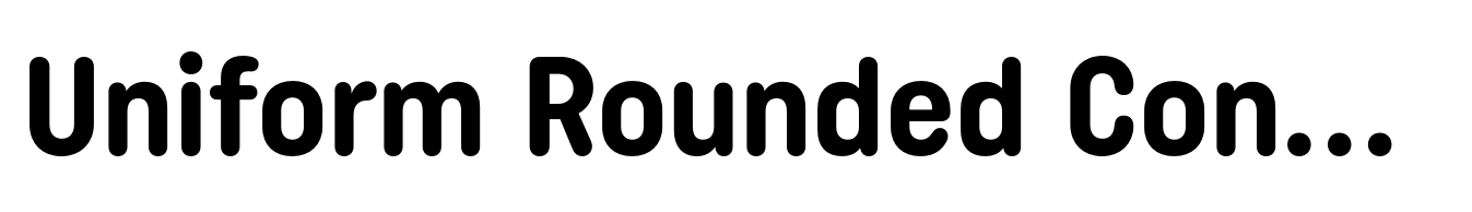 Uniform Rounded Condensed Bold